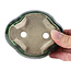 Maceta de bonsái verde Mokko de Terahata Satomi Mazan - 101 x 87 x 40 mm