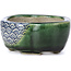 Maceta de bonsái verde Mokko de Terahata Satomi Mazan - 101 x 87 x 40 mm