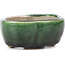 Vaso per bonsai Mokko verde di Terahata Satomi Mazan - 101 x 87 x 40 mm