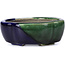 Maceta de bonsái verde Mokko de Terahata Satomi Mazan - 101 x 87 x 40 mm