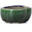 Maceta de bonsái verde Mokko de Terahata Satomi Mazan - 101 x 87 x 40 mm