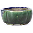 Mokko blue bonsai pot by Terahata Satomi Mazan - 101 x 87 x 40 mm