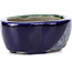 Mokko blue bonsai pot by Terahata Satomi Mazan - 101 x 87 x 40 mm