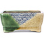 Maceta de bonsái rectangular beige de Terahata Satomi Mazan - 87 x 65 x 37 mm