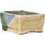 Maceta de bonsái rectangular beige de Terahata Satomi Mazan - 87 x 65 x 37 mm
