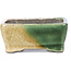 Maceta de bonsái rectangular beige de Terahata Satomi Mazan - 87 x 65 x 37 mm