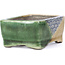 Maceta de bonsái rectangular beige de Terahata Satomi Mazan - 87 x 65 x 37 mm