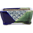 Maceta de bonsái verde rectangular de Terahata Satomi Mazan - 85 x 62 x 37 mm
