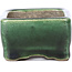 Maceta de bonsái verde rectangular de Terahata Satomi Mazan - 87 x 65 x 37 mm