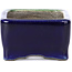 Pot à bonsaï rectangulaire vert par Terahata Satomi Mazan - 87 x 65 x 37 mm