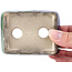 Maceta de bonsái verde rectangular de Terahata Satomi Mazan - 87 x 65 x 37 mm