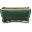 Rectangular green bonsai pot by Terahata Satomi Mazan - 87 x 65 x 37 mm