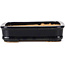 Rectangular blue bonsai pot by Hattori - 135 x 101 x 33 mm