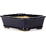 Pot à bonsaï rectangulaire bleu par Hattori - 142 x 105 x 42 mm