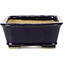Rechteckige blaue Bonsaischale von Hattori - 142 x 105 x 42 mm