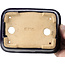 Pot à bonsaï rectangulaire bleu par Hattori - 142 x 105 x 42 mm