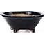 Pot à bonsaï bleu Mokko par Hattori - 133 x 114 x 47 mm