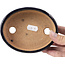 Ovale blauwe bonsaipot van Hattori - 130 x 102 x 34 mm