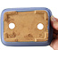 Pot à bonsaï rectangulaire bleu par Hattori - 133 x 100 x 38 mm