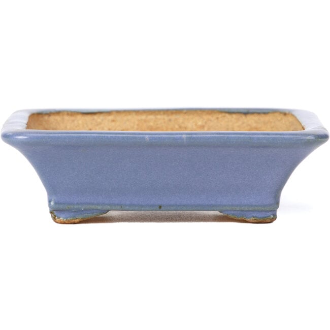 Vaso per bonsai rettangolare blu di Hattori - 106 x 81 x 32 mm