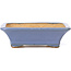 Pot à bonsaï rectangulaire bleu par Hattori - 106 x 81 x 32 mm