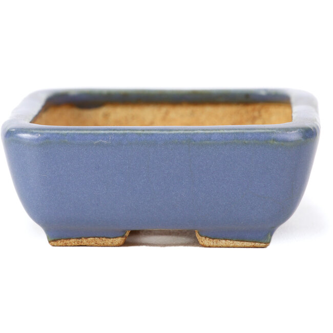 Vaso bonsai rettangolare blu di Hattori - 108 x 81 x 33 mm