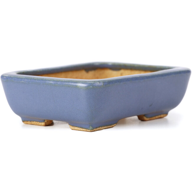 Vaso bonsai rettangolare blu di Hattori - 108 x 81 x 33 mm