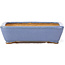 Rectangular blue bonsai pot by Hattori - 105 x 82 x 30 mm