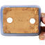 Pot à bonsaï rectangulaire bleu par Hattori - 105 x 82 x 30 mm