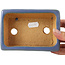 Pot à bonsaï rectangulaire bleu par Hattori - 133 x 93 x 37 mm