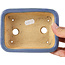 Pot à bonsaï rectangulaire bleu par Hattori - 142 x 106 x 42 mm
