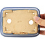 Maceta de bonsái rectangular azul de Hattori - 142 x 106 x 42 mm