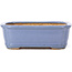 Rechteckige blaue Bonsaischale von Hattori - 126 x 95 x 40 mm