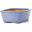 Rechteckige blaue Bonsaischale von Hattori - 126 x 95 x 40 mm