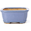 Pot à bonsaï rectangulaire bleu par Hattori - 126 x 95 x 40 mm
