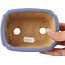 Pot à bonsaï rectangulaire bleu par Hattori - 126 x 95 x 40 mm