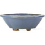 Mokko blue bonsai pot by Hattori - 134 x 115 x 52 mm