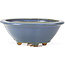 Mokko blue bonsai pot by Hattori - 134 x 115 x 52 mm