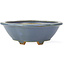 Mokko blue bonsai pot by Hattori - 134 x 115 x 52 mm