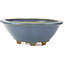 Pot à bonsaï bleu Mokko par Hattori - 134 x 115 x 52 mm