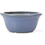 Round blue bonsai pot by Hattori - 115 x 115 x 55 mm