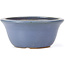 Round blue bonsai pot by Hattori - 115 x 115 x 55 mm