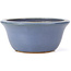 Round blue bonsai pot by Hattori - 115 x 115 x 55 mm