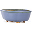 Mokko blue bonsai pot by Hattori - 130 x 95 x 45 mm