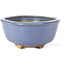 Mokko blue bonsai pot by Hattori - 130 x 95 x 45 mm