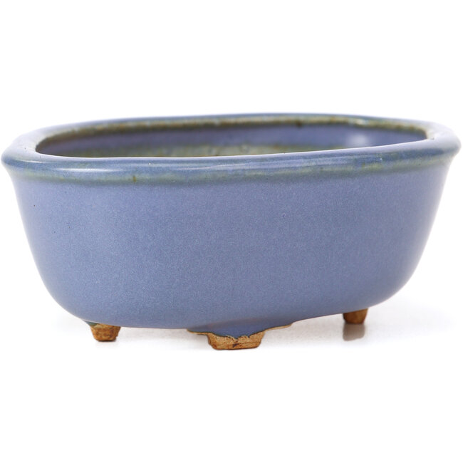 Pot à bonsaï bleu Mokko par Hattori - 130 x 95 x 45 mm