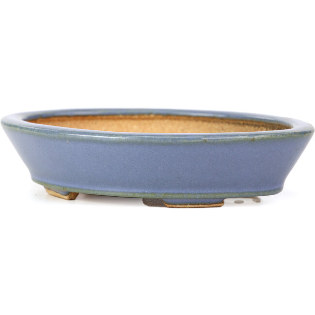 Vaso bonsai ovale blu di Hattori - 133 x 103 x 32 mm