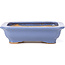 Maceta de bonsái rectangular azul de Hattori - 140 x 105 x 38 mm
