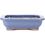 Pot à bonsaï rectangulaire bleu par Hattori - 140 x 105 x 38 mm