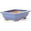 Pot à bonsaï rectangulaire bleu par Hattori - 140 x 105 x 38 mm